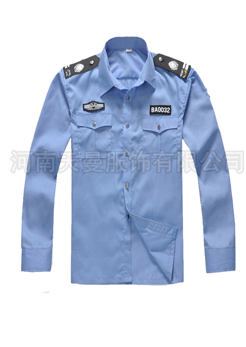 春秋款保安服襯衣定做工廠(chǎng)