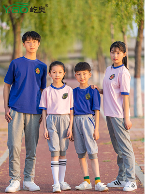 屹奧2019小、初、高夏季校服新款運動套裝